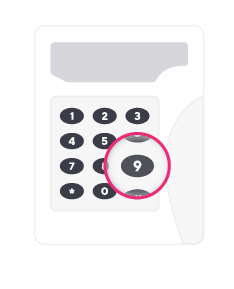 Keypad 9 Highlighted