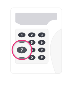 Keypad 7 Highlighted