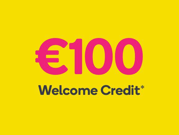 100 welcome credit 